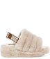 Šlepetės moterims UGG Fluff, smėlio spalvos цена и информация | Šlepetės moterims | pigu.lt