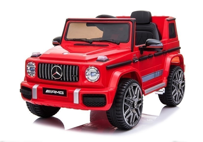 Vienvietis elektromobilis Mercedes G63 AMG, raudonas цена и информация | Elektromobiliai vaikams | pigu.lt