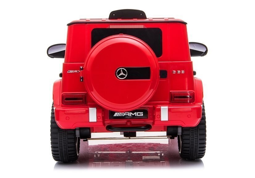 Vienvietis elektromobilis Mercedes G63 AMG, raudonas цена и информация | Elektromobiliai vaikams | pigu.lt