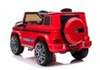 Vienvietis elektromobilis Mercedes G63 AMG, raudonas цена и информация | Elektromobiliai vaikams | pigu.lt