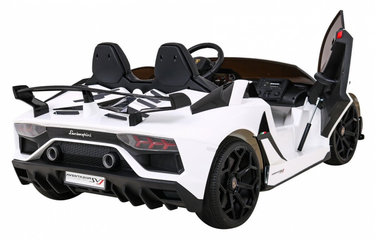 Dvivietis elektromobilis Lamborghini SJV drift, baltos spalvos kaina ir informacija | Elektromobiliai vaikams | pigu.lt