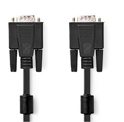 Nedis Adapter to Transfer VGA (M) to VGA (M) 2m Black kaina ir informacija | Kabeliai ir laidai | pigu.lt