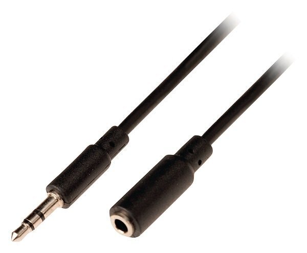 Nedis Aux Audio Cable 3.5 mm (M) -> 3.5 mm (F), 2m kaina ir informacija | Kabeliai ir laidai | pigu.lt