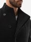 Paltas vyrams Ombre Clothing, juodas kaina ir informacija | Vyriški paltai  | pigu.lt