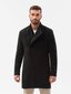 Paltas vyrams Ombre Clothing, juodas kaina ir informacija | Vyriški paltai  | pigu.lt