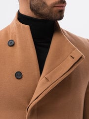 Пальто C501, коричневое цена и информация | Мужские пальто | pigu.lt