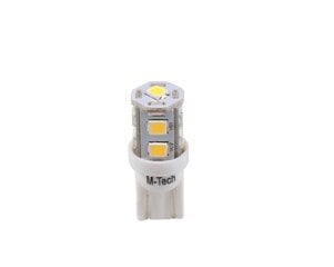 LED lemputė M-Tech LB018W W5W T10 12V, 2 vnt kaina ir informacija | Automobilių lemputės | pigu.lt