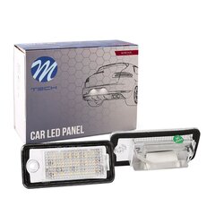 LED numerių apšvietimo rinkinys M-Tech, Audi, 2 vnt kaina ir informacija | Automobilių lemputės | pigu.lt