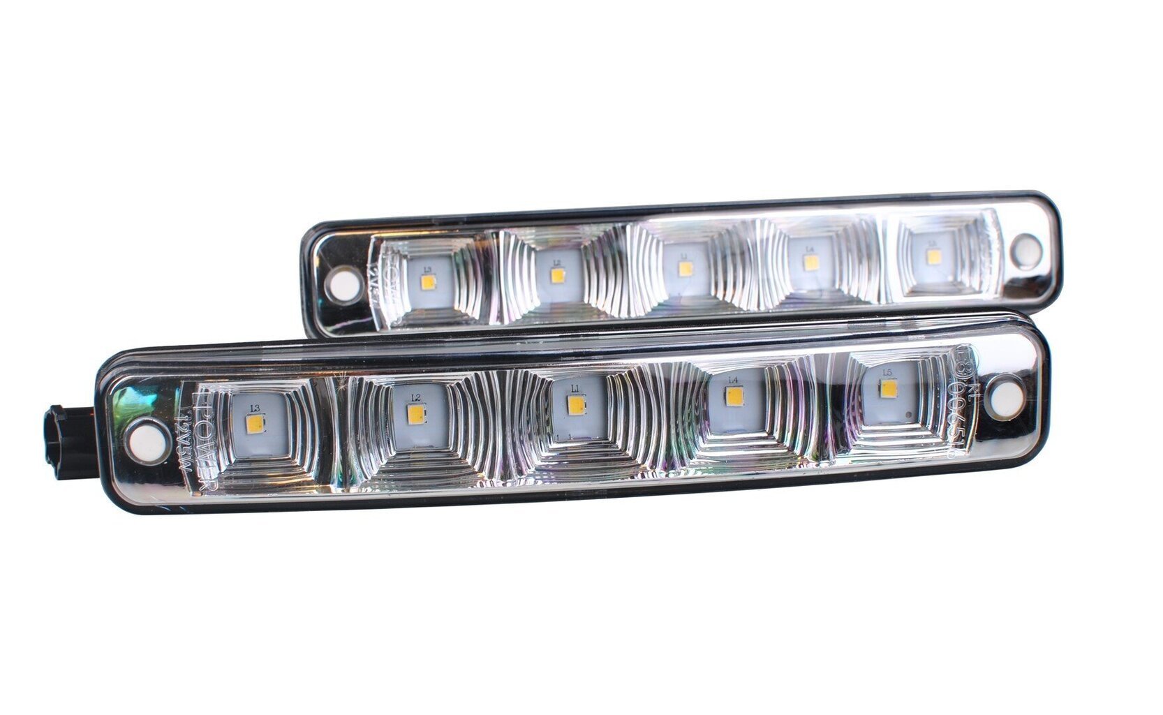 Dienos šviesos žibintai M-Tech LED, 2 vnt kaina ir informacija | Automobilių žibintai | pigu.lt
