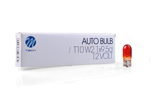 Авто свет M-Tech T10 WY5W W2.1x9.5D 12В цена и информация | Автомобильные лампочки | pigu.lt