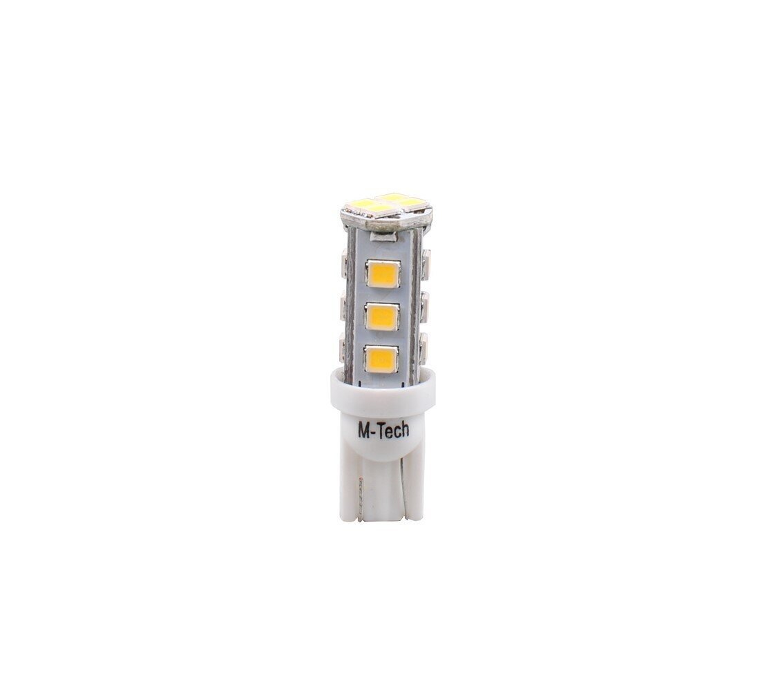 LED lemputė M-Tech LB077W W5W T10 12V, 2 vnt цена и информация | Automobilių lemputės | pigu.lt