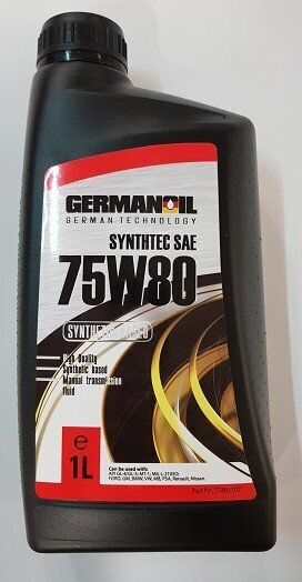 Sintetinė transmisinė alyva Germanoil Synth Tec 75W80, 1 L цена и информация | Kitos alyvos | pigu.lt