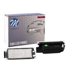 Комплект светодиодного освещения номера M-Tech, Renault, 2 шт. цена и информация | Автомобильные лампочки | pigu.lt