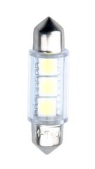 LED lemputė M-Tech LB073W C5W 11x36mm 12V, 2 vnt kaina ir informacija | Automobilių lemputės | pigu.lt