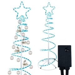Новогоднее световое украшение Елка, светодиод синий, 8 режимов цена и информация | Рождественское украшение CA1031, 10 см | pigu.lt