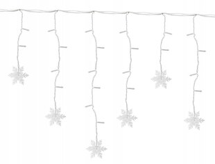 Kalėdinė girlianda su snaigėmis, 100 LED kaina ir informacija | Girliandos | pigu.lt