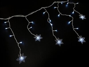 Гирлянда с подсветкой со снежинками, 100 светодиодов, 8 функций цена и информация | Гирлянды | pigu.lt