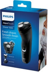 Ротационная бритва Philips 1000 series S1223/41, черная цена и информация | Электробритвы | pigu.lt