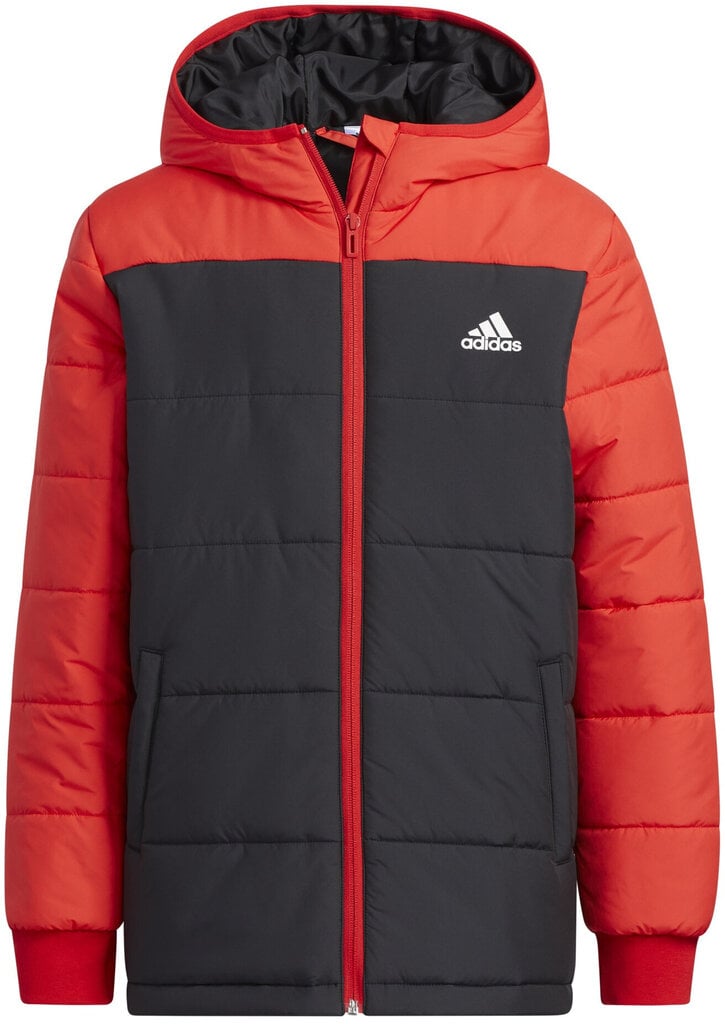 Striukė berniukams Adidas Yk Padded Jacket, raudona цена и информация | Striukės berniukams | pigu.lt