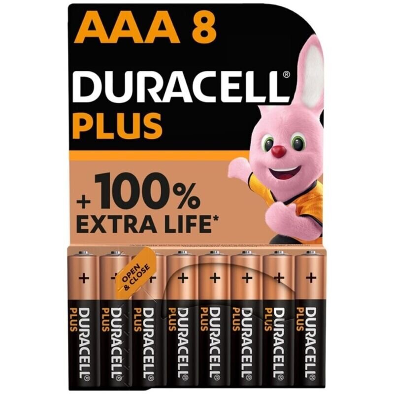 Duracell Plus Power 100 elementai, 8 vnt. цена и информация | Elementai | pigu.lt