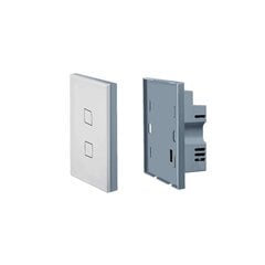 Интеллектуальный коммутатор Broadlink T2CS-UK/EU-2 WI-FI SMART LIGHT SWITCH BroadLink (2-канальный) цена и информация | Камеры видеонаблюдения | pigu.lt