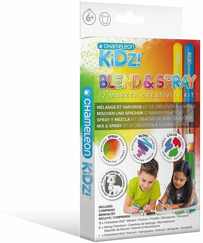 Žymeklių kūrybinis rinkinys Chameleon Kidz Blend & Spray цена и информация | Piešimo, tapybos, lipdymo reikmenys | pigu.lt