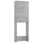 vidaXL Skalbimo mašinos spintelė, betono pilkos spalvos, 64x25,5x190cm kaina ir informacija | Vonios spintelės | pigu.lt