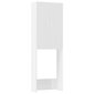 vidaXL Skalbimo mašinos spintelė, balta, 64x25,5x190cm, ypač blizgi kaina ir informacija | Vonios spintelės | pigu.lt