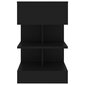 Naktinės spintelės, 40x35x65 cm, 2 vnt, juodos kaina ir informacija | Spintelės prie lovos | pigu.lt