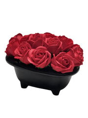 Raudonų muilo rožių puokštė juodoje vonelėje kaina ir informacija | Muilai | pigu.lt