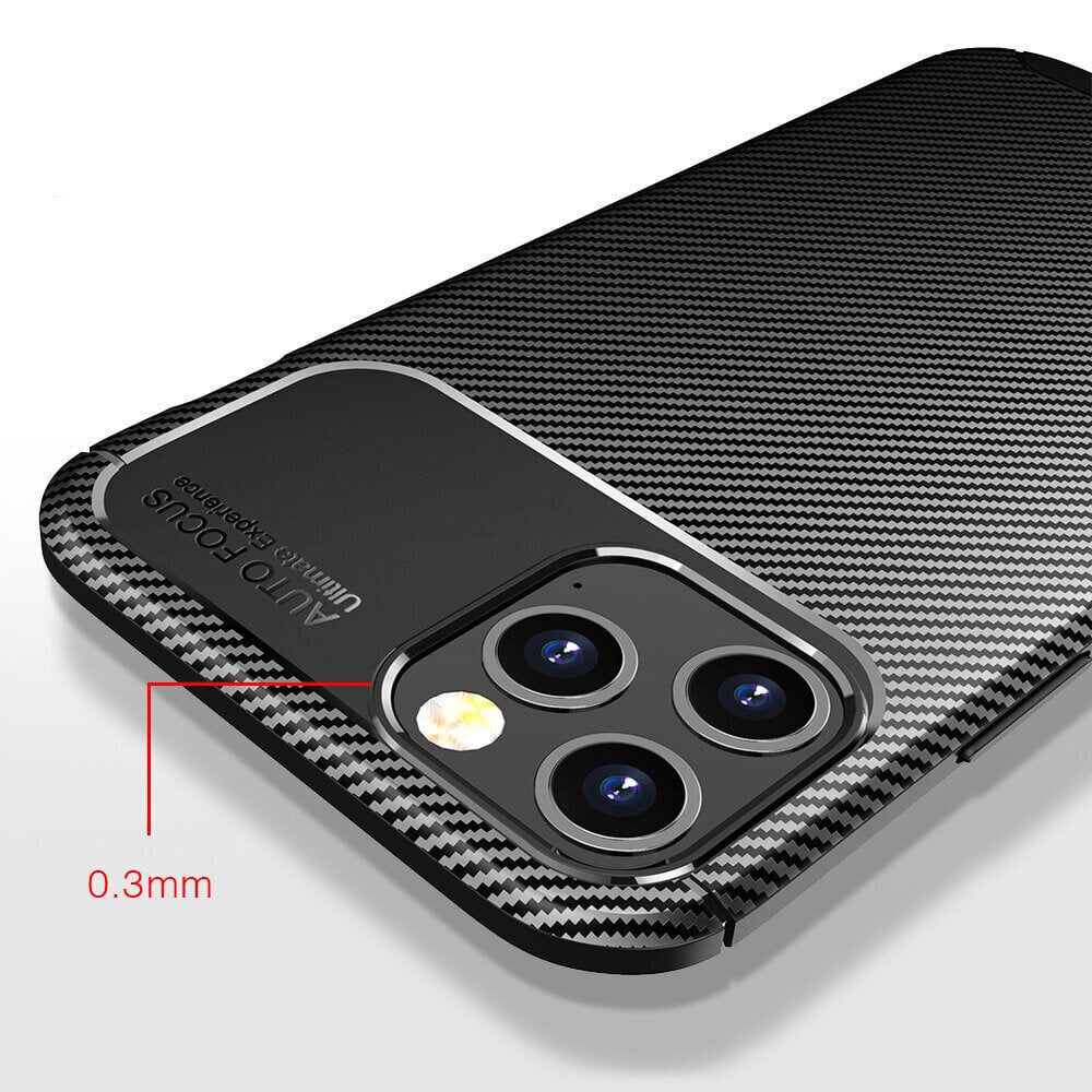 Carbon Elite dėklas telefonui skirtas Samsung Galaxy A52 / A52 5G / A52s 5G, juodas kaina ir informacija | Telefono dėklai | pigu.lt