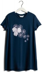 Платье LV, темно-синий / цветок, Размер 110/116 цена и информация | Платья для девочек | pigu.lt