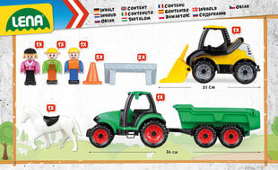 Rinkinys Lena® Truckies Farm 01632 kaina ir informacija | Žaislai berniukams | pigu.lt