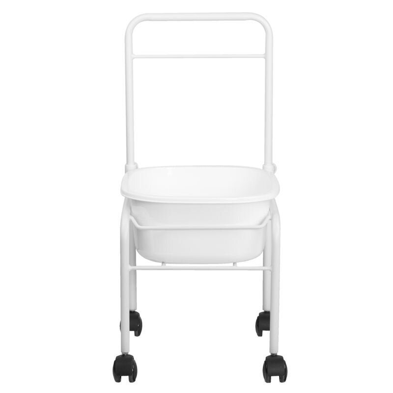 Pedikiūro vonelės vežimėlis SHOWER FOR PEDICURE WHITE kaina ir informacija | Manikiūro, pedikiūro priemonės | pigu.lt