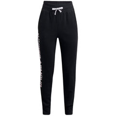 Спортивные штаны для мальчиков Under Armor Rival Fleece Joggers Jr 1356 487 002, черные цена и информация | Under Armour Одежда, обувь для детей и младенцев | pigu.lt