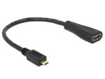 Delock - Adapter Micro HDMI-D(M)->HDMI-A(F) 23см