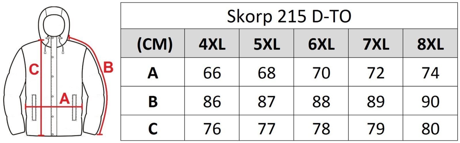 Striukė vyrams Skorp 215D big kaina ir informacija | Vyriškos striukės | pigu.lt