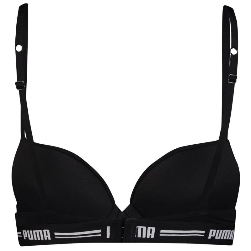 Liemenėlė moterims Puma T Shirt Bra W 604053 001200, juoda kaina ir informacija | Liemenėlės | pigu.lt