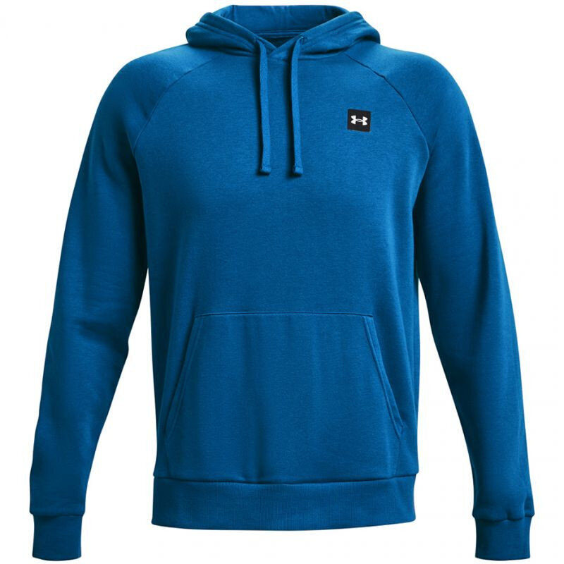 Džemperis vyrams Under Armor Rival Fleece Hoodie M 1357092 432, mėlynas kaina ir informacija | Džemperiai vyrams | pigu.lt