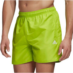 Шорты для плавания мужские Adidas CLX Solid Swim Short M FJ3384, зеленые цена и информация | Плавки, плавательные шорты | pigu.lt