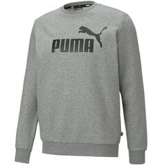 Džemperis vyrams Puma ESS Big Logo Crew FL M 586678 03, pilkas kaina ir informacija | Džemperiai vyrams | pigu.lt