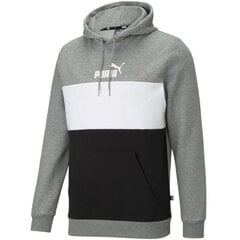 Мужской свитер Puma ESS Colorblock Hoodie FL M 587917 03, серый цена и информация | Мужские толстовки | pigu.lt