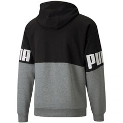 Džemperis vyrams Puma Power Colorblock Hoodie FL M 846103 01, juodas kaina ir informacija | Džemperiai vyrams | pigu.lt