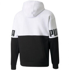 Džemperis vyrams Puma Power Colorblock Hoodie FL M 846103 02, baltas kaina ir informacija | Džemperiai vyrams | pigu.lt