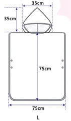 Веселое детское полотенце с капюшоном цена и информация | Полотенца | pigu.lt
