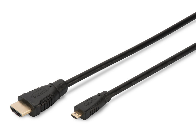 Assmann, HDMI/Micro HDMI, 2 m kaina ir informacija | Kabeliai ir laidai | pigu.lt