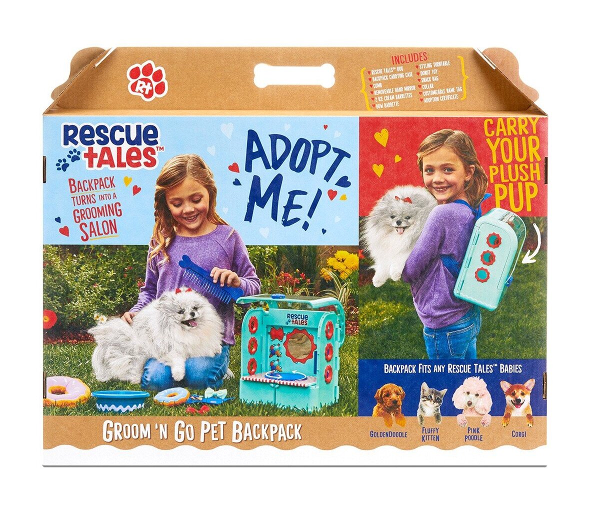 Šuniukas kuprinėje Little Tikes Rescue tales su priedais цена и информация | Žaislai mergaitėms | pigu.lt