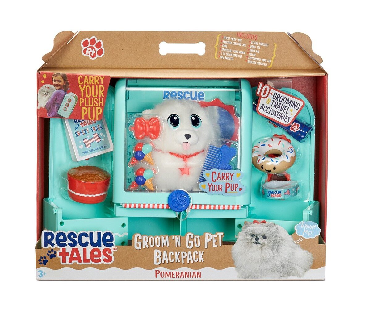 Šuniukas kuprinėje Little Tikes Rescue tales su priedais kaina ir informacija | Žaislai mergaitėms | pigu.lt