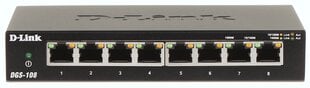 D-Link SWITCH DGS-108/E 8 PRIEVADŲ D-Link цена и информация | Коммутаторы (Switch) | pigu.lt