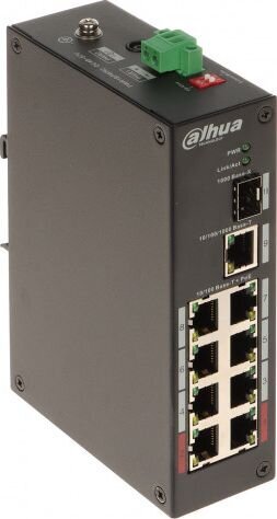 Switch|DAHUA|PFS3110-8ET-96-V2|PoE ports 8|96 Watts|DH-PFS3110-8ET-96-V2 kaina ir informacija | Komutatoriai (Switch) | pigu.lt